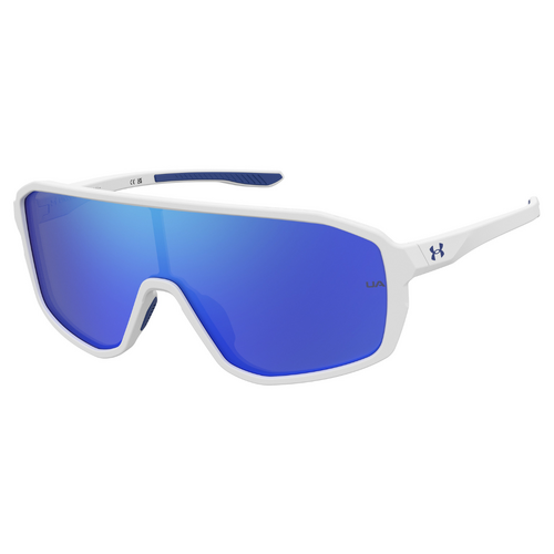Under Armour Gameday JR Shield Sunglasses - White Frame / Blue Lens WWWKZ0