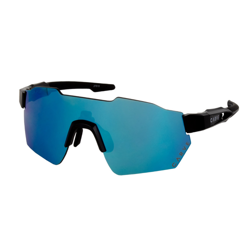 Carve LEVEL UP Performance Sunglasses - Matt Black frame, Rose Shaded Grey internal Lens with Blue Iridium outer Lens Coating