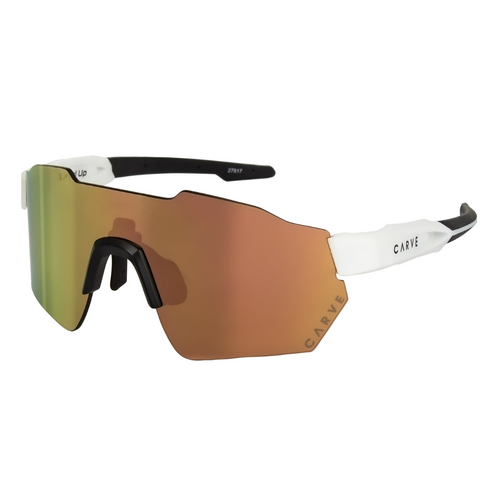 Carve LEVEL UP Performance Sunglasses - Matt White Brown Frame with Copper Iridium