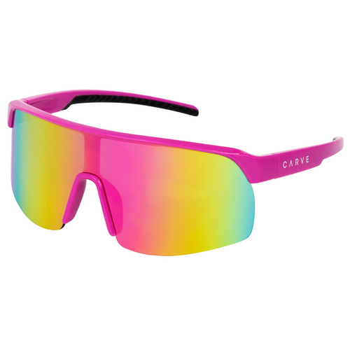 Carve VELOCITY Performance Sunglasses - Gloss Pink Frame Grey Pink Iridium Lens