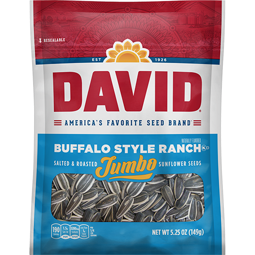 David Sunflower Seeds 5.25 oz - Buffalo-Style Ranch