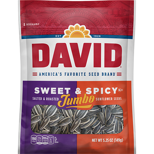 David Sunflower Seeds 5.25 oz  - Sweet and Spicy