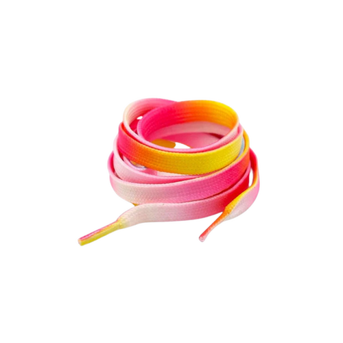 Kicks Rainbow Shoelaces 120 cm - Pink Rainbow