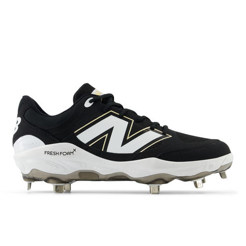 New Balance L3000v7 Fresh Foam 2E Metal Cleats - Black