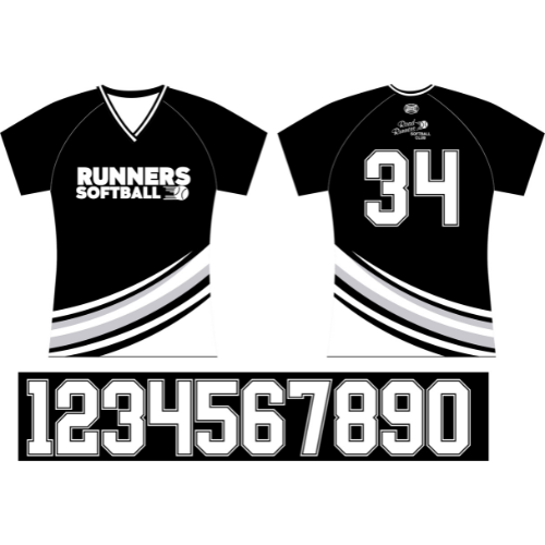 Road Runners Playing V-Neck Top